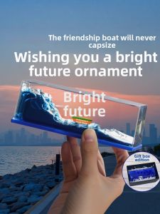 LAIZIXINGXINGDELIPIN | Graduation Gift Drift Bottle with Sailboat