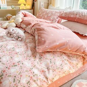 Kiss Dear | Cotton Floral Bedsheet Set 4PCS