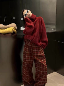 YUEZHONGWEI | Red New Year Loose Knitwear