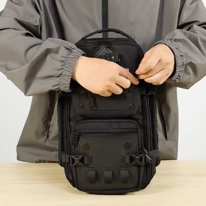 OZUKO New High Quality Large Capacity Men Fashion Chest Bag Outdoor Tactical Travel Bag Multifunction Sport Bag