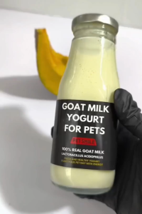 (5ขวด) โยเกิร์ตนมแพะฟักทองออร์แกนิกเพื่อสุขภาพสัตว์เลี้ยง PETSMILE  50ml