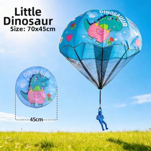 Hand-Thrown Parachute Toy for Outdoor Play