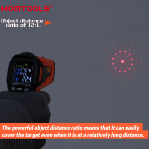 【จัดส่งจากกรุงเทพ】HOMTOOLS HM302A/B/C เครื่องวัดอุณหภูมิอินฟราเรด เลเซอร์ ไม่สัมผัส ไพโรมิเตอร์ ไฮโกรมิเตอร์ IR เทอร์โมมิเตอร์ เครื่องมือทดสอบเทอร์โมมิเตอร์(-58°1472 เฟส ~ 1472 เฟส ~ 1472°ฉ)