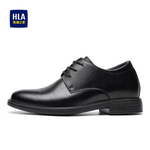 Mens Business Shoes Warm Fleece Lined Wedding Shoes Increased Height Soft Bottom Leather Shoes for Autumn Winter HLA