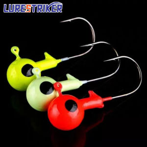 Lurestiker 20pcs 3.5g 5g 7g 10g 12g 14g 18g Colorful jigging head jig hook fishing tackle crank lure bait hooks for bass