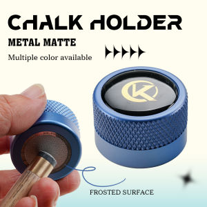 KONLLEN Round Pool Cue Taom Chalk Holder - Portable Metal Cue Chalk Holder Case for Billiard Carom Cue Snooker Sports Accessories