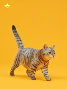 JXK Chinese Pastoral Cat Artificial Model Hand-Made Cute DRAGEN-Li Decoration Orange Tabby Cat Doll Doll Gift Gift