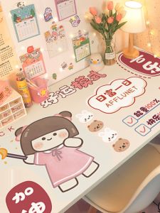 Inspirational Cartoon Cute Student Dormitory Desktop Stickers Waterproof Cute Wall Stickers Study Table Desk Self-Adhesive Table Stickers