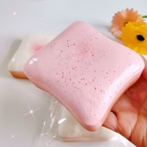Simulation Butter Toast Bread Squishy Toys for Stress Relief Soft Slow-Rise Anti-Anxiety Sensory Fidget Toys for Adults ADHD