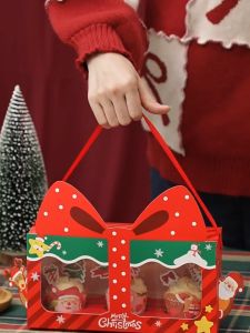 Hộp đựng bánh Cupcake 3 bánh Mẫu Giáng Sinh BB179