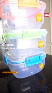 ( BISA COD ) PROMO Shinpo SIP-328 Glow / Kotak Plastik Polos / Kotak Makan / Food Storage / Wadah Makanan - 1.5L