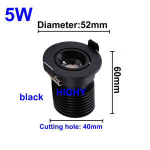 Small Recessed Ceiling LED Spot Light COB 3W 5W 110V220V Driver Included for home showcase cabinet hotel skirting etc LED Downlights