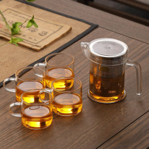 Zitong Stainless Steel Tea Set with Glass Inner Tank High Temperature Resistant Red Tea Brewing Green Tea Filter Tea Pot