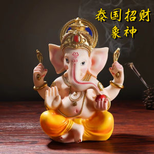 Southeast Asian Style Elephant God Figurine Decorative Piece Restaurant Bar Counter Cashier Desk Decoration Wealth Attractor