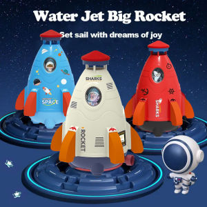 Rocket Launcher Toys Flying Water jet Spray Rotating Sprinkler Childrens Splashing Baby Backyard Beach Outdoor Kids Toy