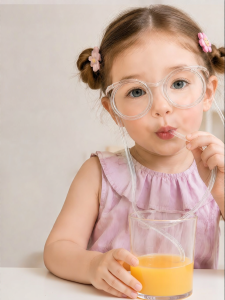 Kính Hút Dây Trẻ Em Có Thể Sử Dụng Lại Chất Lượng Thực Phẩm