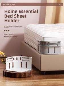 Invisible Bed Sheet Holder Corner Clip Non-Slip Bed Cover Clamp Plastic Bedroom Storage Organizer Tool Four Corner No-Move Device