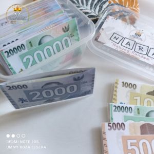 NARA + FREE BOX - Nabung Random | Saving Challenge Amplop Mini Laminating