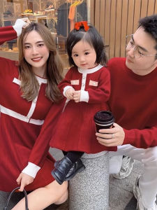 Matching Parent-Child Sweater Knitwear For Three Trendy Versatile Sweaters