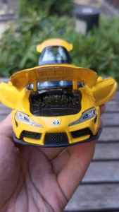 20241:32 Toyota supra Alloy Sports Car Model Diecast Toy Four doors openable Sound Light Super Racing Collection Model
