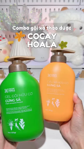 Dầu Gội Thảo Mộc Gừng Sả Cỏ Cây Hoa Lá  Giảm Rụng Giảm Dầu Dưỡng Tóc Chắc Khỏe  500g