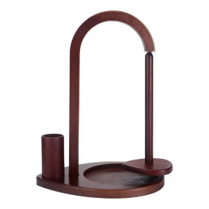 1pc Wooden Yarn Holder with Crochet Hook Storage Bucket DIY Yarn Ball Holder Spinner for Knitting &Weave &Crocheting Enthusiast