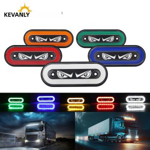 Bộ 2 Đèn LED Bên Cột Mốc Đèn Cho Xe Tải 12V-24V Mắt Thông Đèn Lái Xe An Toàn Đuôi Đèn Cảnh Báo Xe Tải Phụ Kiện