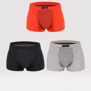 3PC Upgraded Version of Mens Magnetic Therapy Health Panties 22 Magnet Reinforced Boxer Briefs (L-6XL)Brazilian Mens Underwear
