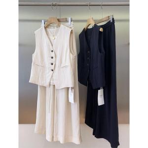 LIANGYILAILIN | Fashion Light Weight Vest Wide Leg Pants Suit for Summer New