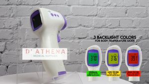D'ATHENA - Non-Contact Infrared Thermometer Body Temperature with Fever Alarm for Adult and Baby