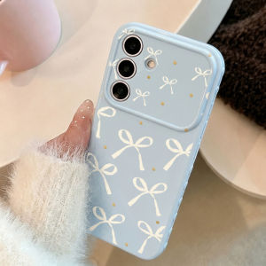 Kaynes | Cream Bow Gold Accents Phone Case for Samsung Galaxy A56 A55 A54 A37 A36 A35 A17 5G A16 A15 A07 A06 4G Cases Camera Protection