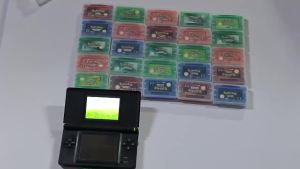 Bandai | Spanish Versions Pokemon GBA Game Cartridge - Emerald FireRed LeafGreen Ruby Sapphire 32 Bit Game Collection Classic Game Card