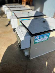 เครื่องกรองน้ำบ่อปลา ทำงานอัตโนมัติ เครื่อเพาะพันธุ์สัตว์น้ำ Drumfilter 10T