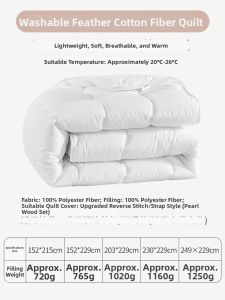 Washable Breathable Dehumidifying Be Core Summer Quilt
