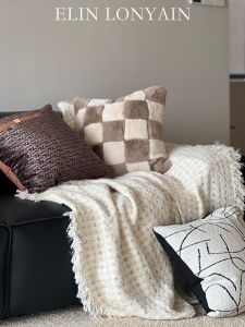 ELIN LONYAIN | Black Beige Decorative Pillow