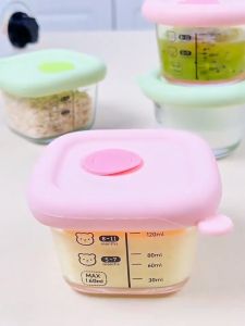 pippi กล่องข้าว กล่องอาหารเด็ก ทนอุณหภูมิสูง กระจกใส กล่องใส 3 ชิ้น 120ml จัดเก็บได้