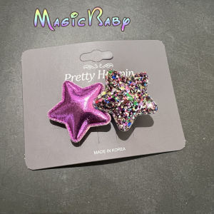 Princess Style Double Layer Sparkling Hair Accessories for Girls Children Fashionable Hair Clips And Edge Stickers