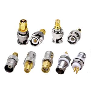 2PCS/1Set BNC to SMA Male/Female Connectors Adapter for Wireless LAN Devices Coaxial Cable WiFi or Handheld Radios