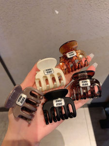 Bangs Shredded Hairpin Fancy Acrylic Texture Grip Minimalist All-Match and Sweet Medium Clip Head Clip Girl Fashion