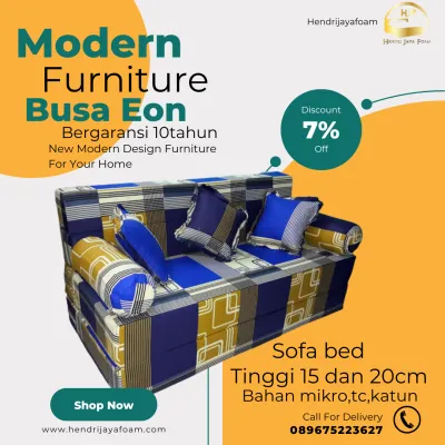 sofa bed busa inoac warna hijau/ sofa bed murah bergaransi 10 tahun EON LG D23 tebal 15cm dan 20cm semua ukuran bahan mikrotc dan katun