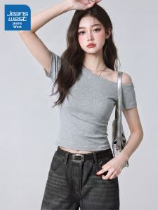 Jeanswest | Sleeveless Off-shoulder Slim Fit Summer T-shirt
