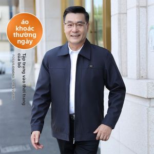 SHENGBA | Áo Khoác Nam Trung Niên Cotton Lót Thu/Đông