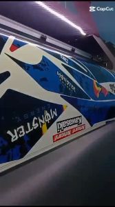 Stiker striping SUPRA X 125 - WAVE 125 R grafis variasi 030