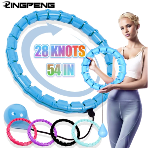 28-Section Weighted Hula Hoop Detachable for Women Body Toning Adjustable Full Body Workout Home Fitness Equipment