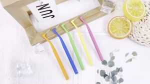 10pcs Interdental Brush Sikat Ortho Behel Sikat Sela Gigi Merah Bengkok