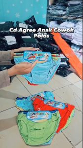 Celana Dalam Anak Cowok Agree Ag 101 Karet Boxer | Cd Anak Laki-laki Polos Bahan Katun