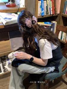 Simple Elegant 3D Lace Flower Hair Claw Jojo Wang Original Design Fabric Hair Accessories Fresh out Fashion Hair Grips