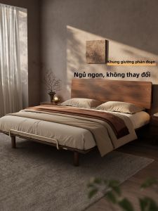 DONGMU | Chinese Antique Style Double Solid Wood Bed 1.8m