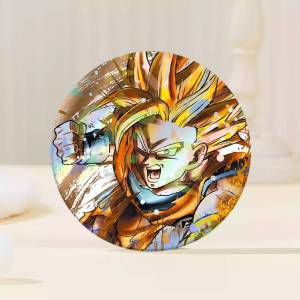 Dragon Ball | D-DRAGON BALL Magic Shark Goku Vegeta Shinny H Badge Set Glass Shine Brooches Lapel Backpack Costume Gifts Decoration Birthday