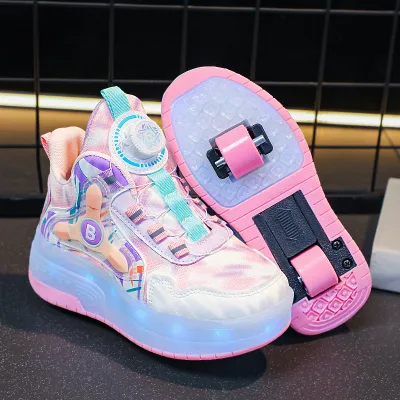 Light Up Transformer Inline Skates Children